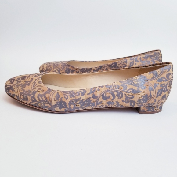 Marchez Vous Natural Cork Flats, Size - Picture 1 of 10